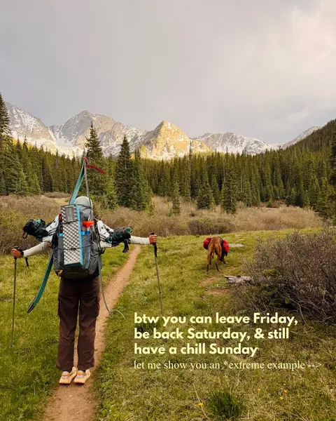 you will never convince me that not taking the trip is better than a short spontaneous trip🫡 I get caught up in planning big trips & forget it's these short spontaneous ones that fill my cup the most. Get outside, sleep on a patch of dirt, go on a silly adventure, even if it's just for a day or just a few hours😌