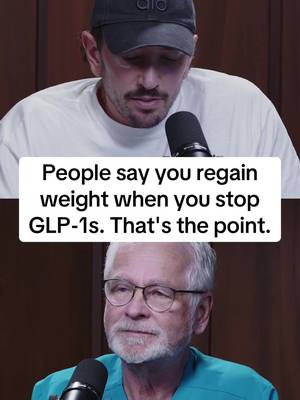 One of the most common criticisms of GLP-1 drugs is that the weight comes back when you stop.  🎙️To hear more, listen to episode 421 of The Proof Podcast.  #GLP1 #obesity #chronicdisease #fyp #foryou