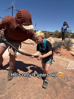BRAVEST 4 YEAR OLD OF ALL-TIME. 😳🔥 (@Moab Swingers) #bungee #stunt #stunts #extremesports #bungeejump 