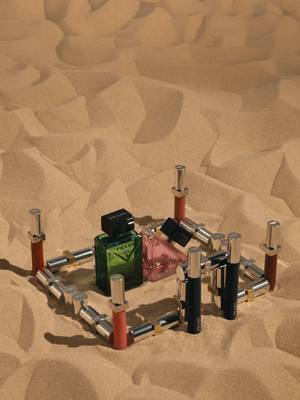 Prada Beauty enters summer play mode.  #PradaBeauty #PradaMakeup #PradaFragrances