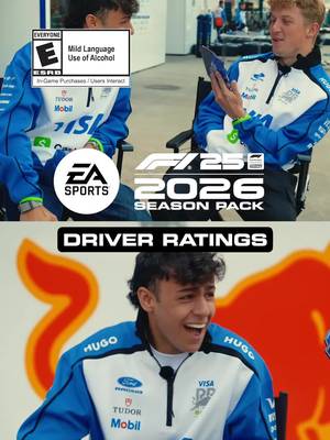 The F1 drivers just got their ratings… and their reactions say it all 👀 ‼️ #F125SeasonPack