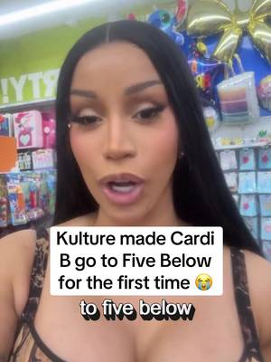 Cardi B discovered the beauty of Five Below prices for the first time because of Kulture (🎥: Cardi B/Instagram)