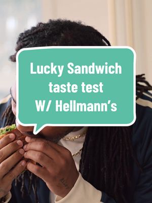 Lucky Sandwich taste test with @Hellmann’s Mayonnaise 💕would you try it before kickoff and test its luck? 💕 #foodcritic #HellmannsPartner