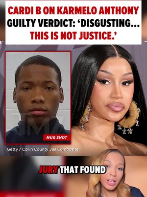 Cardi B is weighing in on the Karmelo Anthony verdict, calling the jury's guilty decision "disgusting" after he was convicted of mu*der.