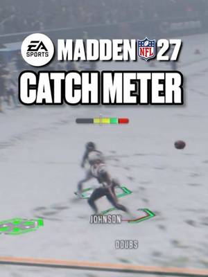 A closer look at the new Timing Based Catching feature in #Madden27 👀🏈