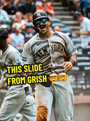 This slide by Grish 🤯 (with the traffic control by @Jazz Chisholm Jr👑 🤝 ) #yankees #trentgrisham #jazzchisholmjr 