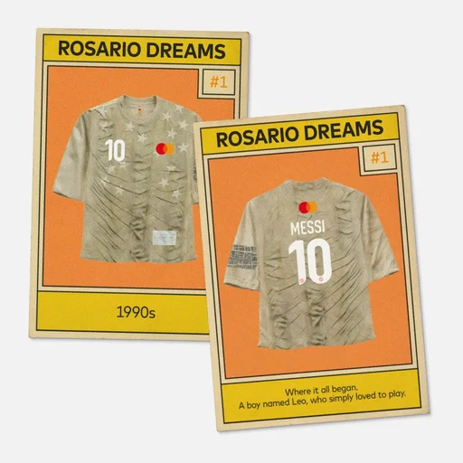 Don’t worry, we got you. #leomessi just swapped jerseys with 10 fans. Now, it’s your chance to score one. 🔥 These are the chapters that inspired the jerseys. Enter for a chance to win one of 10 jersey designs inspired by the GOAT - exclusively for Mastercard cardholders and designed by Guillermo Andrade. NoPurchNec. Mastercard cardholders as of 6/8, 50 US/DC, legal age. Ends 6/21. Rules: http://priceless.com/Messi #limitededition  #Soccer #messi10 #bombshell 