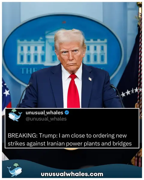 BREAKING: Trump: I am close to ordering new strikes against Iranian power plants and bridges Fifa faces empty seats as 180,000 World Cup tickets hit resale market, per FT BREAKING: SpaceX's IPO is expected to create 4,000 new millionaires, including some cafeteria workers whose compensation packages include employee stock options, per Bloomberg. Follow @unusual_whales for daily posts about the stock market and crypto📈 NOTE: This post is not financial advice. The stock market is risky, and any trade or investment is expected to have some, or total, loss. Please do research before any trade. Do not use this information for financial decisions. Do not use this, or Unusual Whales’, information for investing. Check terms on site for full terms. APOLOGIES ABOUT THE HASHTAGS⁣⁣⁣⁣⁣⁣:⁣ #stockmarket #housing #epstein #trump #iran