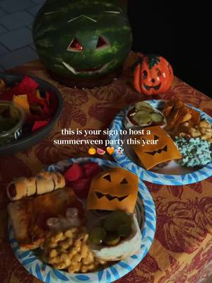 Must-do’s for your summerween shenanigans: 🍉 carve a watermelon or pineapple jack’o’lantern 🏠 decorate the space with Halloween and fall decor 🍔 make pumpkin hamburger buns & jack’o’lantern cheese slices for burgers 🎃 have pumpkin shaped pasta salad (cut carrots into pumpkin shapes!) 🍕 make a spooky pizza with ghost shaped cheese slices 🍹 drink fall themed drinks like apple cider, pumpkin juice, etc! 🎥 watch a spooky movie/show—we’ve watched Gravity Falls (obvs), Clue, Jaws, Doctor Horrible’s Sing Along Blog, and the Goonies and they’ve all brought the summerween vibes perfectly! Are you going to celebrate summerween this year?! 🎃 #summerween #summervibes #halloweenvibes🎃 #halloweenvibes #halloweeniseveryday halloween is life, spooky season, fall vibes, autumn vibes, cozy home, cozy vibes, cozy home decor, fall aesthetic, halloween aesthetic, gravity falls, summer vibes, summer aesthetic, halloween party ideas, halloween all year, fall is my favorite, autumnal vibes