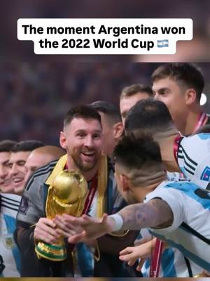 The moment Argentina won the 2022 FIFA World Cup 🇦🇷 Chills every single time 🥶 📺 Captains of the World #messi #lionelmessi #argentina #worldcup #Soccer