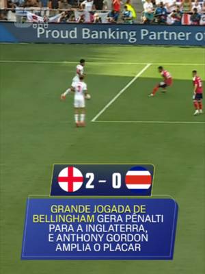 Jogada espetacular de Bellingham resulta em pênalti para a Inglaterra! Anthony Gordon cobra com categoria e amplia contra a Costa Rica em amistoso antes da Copa do Mundo. Assista a Inglaterra x Costa Rica, AO VIVO, pela ESPN no Plano Premium do #DisneyPlus. Assista à Copa do Mundo FIFA pela CazéTV, no #DisneyPlus, sem custo adicional. #ESPN2026 #FIFAWorldCup #inglaterra #bellingham #anthonygordon #tiktokesportes