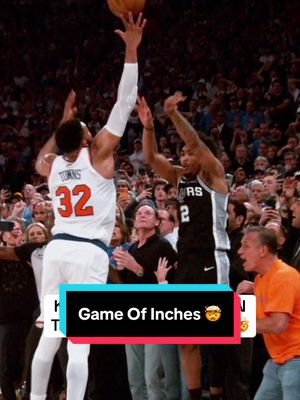 KAT GETS HIS FINGERTIPS ON IT 🤯 #NBA #NBAFinals #basketball #KAT #Knicks 