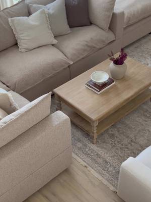 Designed to be lived in.  Our furniture is built for real life. Not precious, not performative – made to be used, enjoyed and loved. Beautiful and built right.  🔎 Kova Sectional in Fawn Performance Bouclé custom-crafted for @elizabethhomen