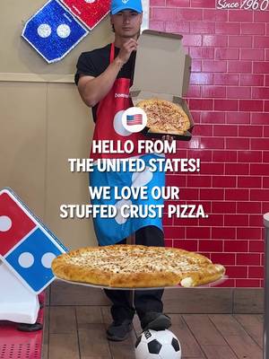 One ball. One pizza. A whole lot of countries. 🌎🍕 Shoutout to our Domino's teammates around the world for the assist: @dominos @dominosgt @dominostr @dominosuae @dominospizza_es @dominos_nl @dominos_uk @dominos_india Who's got next? ⚽🍕