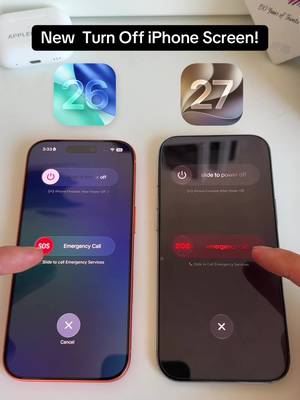 Your iPhone will get a new Turn off screen and it looks futuristic! Your thoughts? #ios27 #iphoneslider #iosfeatures #iphonedisplay #applefeature 