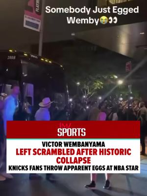 Talk about adding insult to injury, Victor Wembanyama had to avoid getting pelted by objects after letting a crucial NBA Finals win slip out of his grasp… with New York Knicks fans going at him as the San Antonio Spurs returned to their hotel Wednesday night (edited)