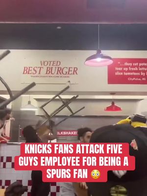 Knicks fans gotta chill 😬#knicks #fight #culture #nyc #viral 