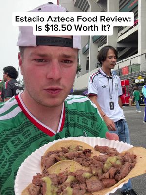 Estadio Azteca World Cup Food Review 🌮 Is $18.50 for 3 tacos and 1 water good or bad value for stadium food?  #worldcup #mexico #Foodie #foodreview #fyp  