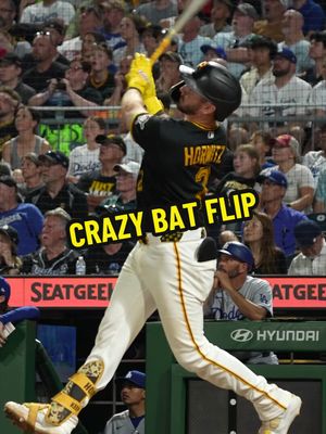 That bat flip was out of this world. 🌍 #pirates #pittsburgh #MLB #spencerhorwitz 