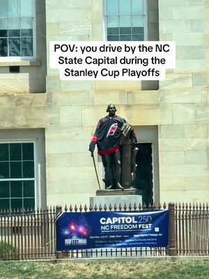 Props to whoever did this! Let’s go canes! #RaleighNC #hurricanes #canes 