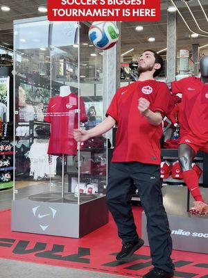 Bringing the energy of the big stage right to the store. ⚽🤝