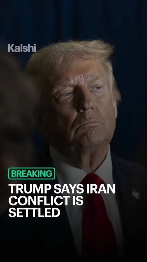 Trump announced in the Oval Office that the Iran deal could be signed this weekend in Europe. He cancelled scheduled US strikes on Iran. The Strait of Hormuz would reopen immediately under the deal. VP JD Vance will lead the US delegation along with Steve Witkoff and Jared Kushner. The deal would also lift the US blockade on Iranian ports. Trump said he won't attend the signing himself. Trump said Iranian Supreme Leader Mojtaba Khamenei has personally approved the deal. But Iranian officials told Axios the agreement is approved only “in principle.” Kalshi traders give a 50% chance of a US-Iran nuclear deal before 2027, with 45% before December and 39% before September.
