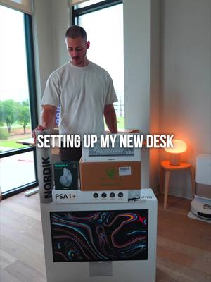 Dream desk setup unlocked 🔥 You can find everything in my bio under office/desk!!#desk #asmr #Tech #homeoffice 