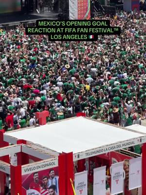 Unbelievable energy in LA! 🇲🇽 🏆 ⚽️ #fifaworldcup #losangeles26 #fifafanfest #LosAngeles26 