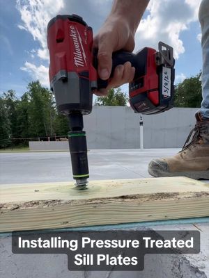Here’s how to install sill gasket and pressure treated plates to your foundation #build #howto #construction #DIY #contractor