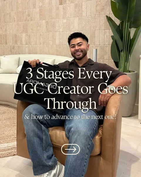 Almost every UGC creator goes through the same 3 stages. The struggles feel personal. They’re not. Stage 1 you’re excited but slowly start to wonder if there’s actually space for you in this. Stage 2 you’ve got some deals under your belt but you’re watching other creators post $10k months and can’t figure out how they’re doing it. Stage 3 you’ve had your best month ever and now you’re scared it was a fluke. Every stage has its own version of doubt. Swipe through to find where you’re at and exactly what to focus on to get to the next level. Follow @antoineontheway for more on building a real income as a UGC creator.