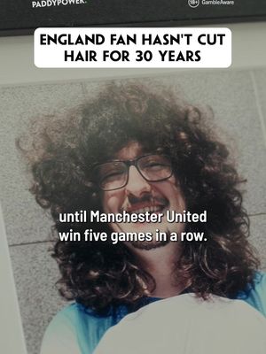 We meet the England fan who won't cut his hair until England win a major tournament... 18+ GambleAware @TheUnitedStrand #hairgrowth #mufc #fifaworldcup2026