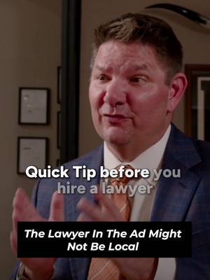 A local phone number, local ads, and local landing pages don't always mean a local law firm. Do your homework before deciding who to trust with your case. #WestTexasLawyer #PersonalInjuryAttorney #TexasLaw #Lubbock #LegalTips
