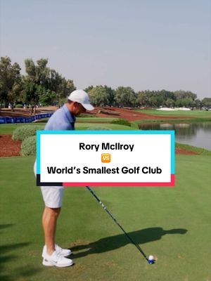 When Rory took on a long drive challenge with one of the smallest drivers in the world 🚀 #golf #rorymcilroy 