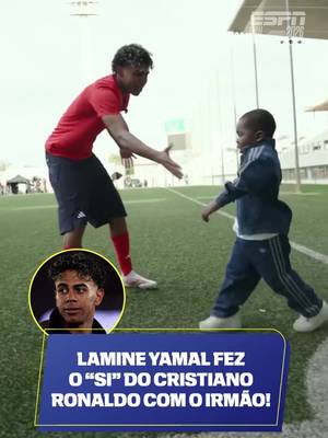 SIIIIIIIIIII! Lamine Yamal e seu irmãozinho fizeram a comemoração icônica do Cristiano Ronaldo antes da Copa do Mundo! Assista à Copa do Mundo FIFA pela Cazé TV, no #DisneyPlus, sem custo adicional. 🎥UNICEF #ESPN2026 #FIFAWorldCup