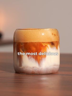 Salty Canadian: Worth every calorie! 👀 Recipe: -prepare your coffee: * lungo (large espresso, needs to be hot) * piece of butter (roughly a tsp) * 0.5 oz/ 15ml maple syrup (you can add more if you like sweetness) * pinch of salt * froth till butter dissolved  - add ice to serving glass - pour in 3-4 oz/ 90-120 ml of your milk of choice - pour your espresso mixture on top - optionally sprinkle a little more salt on top  That’s it & trust me it’s DELICIOUS! 🙏🏽 #icedcoffee #icedlatte #coffeerecipe 