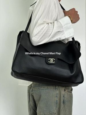Meet Chanel❤️‍🔥 @ChanelOfficial #chanelmaxiflap #matthieublazy #whatsinmybag #mensbags 