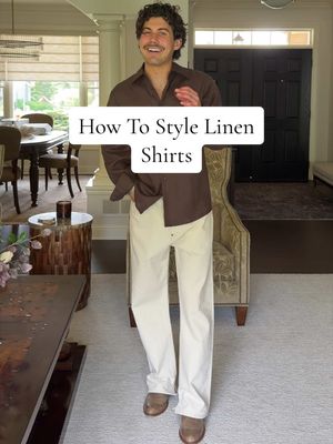 Looking to style your linen shirts? Here's some summer outfits just for that! #styleinspo #summershirts #fashionmen #creatorsearchinsights 