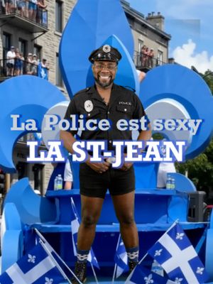 Bien préparé pour  La Saint-Jean-Baptiste #pub #LaPoliceEstSexy #FêteNational #huiledecoco #huiledecocobleu