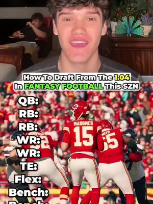 THIS is how to draft from the 1.04 in fantasy football this year!📈🏆 #fantasyfootball #fantasyfootballadvice #fantasyfootballtips #nflfootball #nfl 
