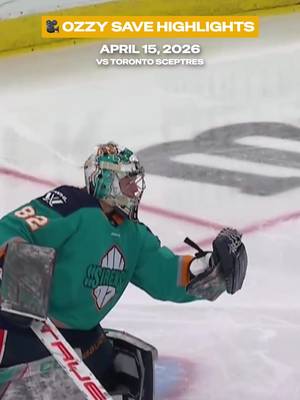 Oi! Oi! Oi! Not getting past Ozzy! 🎥 Roll the tape on some of Kayle Osborne's best saves this past season.  #pwhl #hockey #hamilton #saves #goaltender 