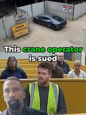 The most expensive mistake wasn't operating the crane. It was parking the car. A CEO watched his $350,000 supercar get crushed. Then he sued. Claiming the crane operator was reckless. Even jealous. But the security footage told a different story. The car was parked exactly where it wasn't supposed to be. Inside a marked danger zone. The area designed to keep people and property safe. And once the judge saw that... The lawsuit was over. Because you can't ignore a known risk and then blame someone else for the consequences. #LawyerExplains #LawTok #CivilLawsuit #CourtroomFacts #PropertyDamage #AttorneyTok #LegalAdvice