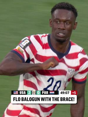 FLO BALOGUN FIRST-HALF BRACE TO MAKE IT 3-0 @U.S. Soccer #FIFAWorldCup #usavsparaguay #goal #flobalogun 
