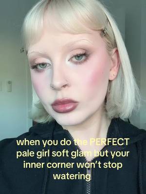 like why 🥲 #palegirlmakeup #softglam #wateryeyes 