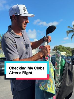 Was so worried after seeing that video of golf bags being thrown around 🫣 I have a ton of awesome content from this trip in Florida coming yalls way so follow along if you’re new here 🔥 #golf #golflife #golfaddict #golftok #golftip 