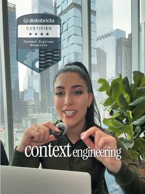 Databricks just launched the industry's first Context Engineer Associate cert! 💻 It assesses your ability to design, assemble, and govern the information AI agent systems receive at inference time: retrieval, memory, tool integration, context-window management, and governance. Check out the 🔗in bio for the cert and virtual registration for the Data + AI Summit! #EduTok #techtok  