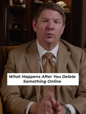 ""Delete"" doesn't always mean ""destroy."" Depending on the platform, data may remain on company servers for a period of time and could potentially be obtained through lawful legal process. #DigitalPrivacy #FederalInvestigation #ElectronicCommunications #FederalLaw #TechnologyLaw