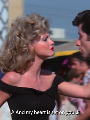 so who's gonna recreate this with me?? 👀💘 #grease is available to buy or rent on Prime Video #greasemovie #johntravolta #olivianewtonjohn #primevideo