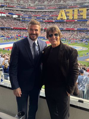 Amazing way to kick off the World Cup in the US… Congratulations Mauricio and @U.S. Soccer 👏🏼 great to see so many passionate fans in the stadium ❤️⚽️🏆 @FIFA World Cup @Tom Cruise 