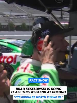 Brad Keselowski pulling double duty on Sunday as analyst AND driver 🎙️ #NASCARonPrime will be LIVE from Pocono on @Prime Video Sunday at 12pm ET!
