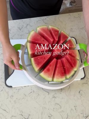 Feeding the whole crowd just got a whole lot easier 🍉✨Slice into summer at the link in bio #amazonfinds #fruitslicer #kitchengadgets 🎥@kayla.amme
